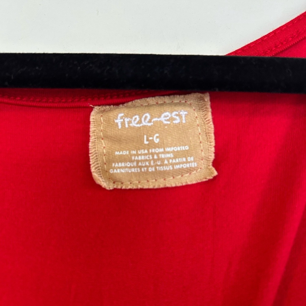 Free People royale one piece in red scarlet size large - Picture 7 of 9
